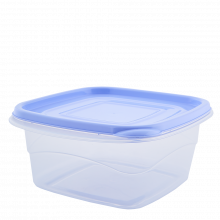 Кутия за хранителни  продукти Омега 1л квадратна
прозрачен/люляк