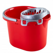 Кофа с цедка 15 литра червена/сива