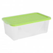 Кутия за съхранение на вещи с капак 6л олива