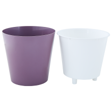 Саксия ДЕКО с двойно дъно 16,0х15,5см ДВУЦВЕТНИ