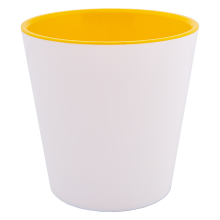 Саксия ДЕКО с двойно дъно 13,0х12,5см ДВУЦВЕТНИ