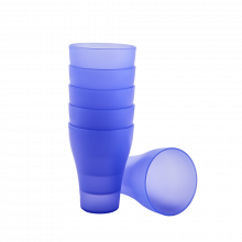 Комплект чашки 6 бр.x 0,075л лилав прозрачен