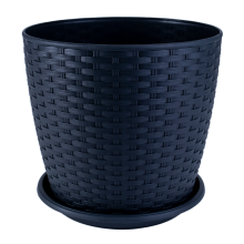 RATTAN flowerpot with base 30x27.5 cm