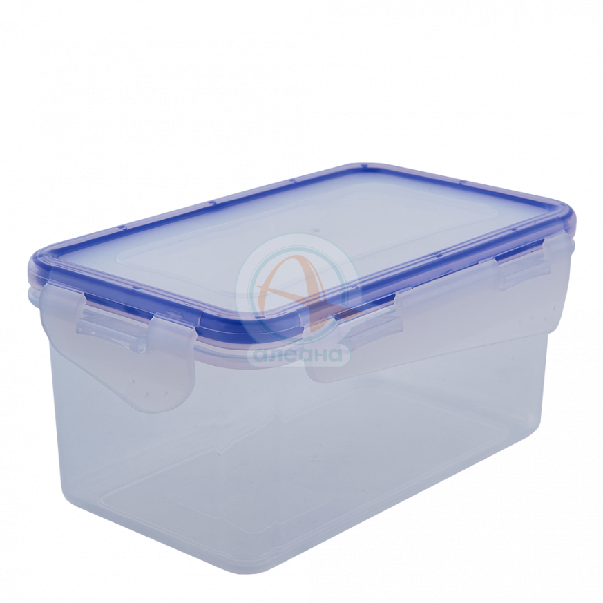 Кутия за хранителни продукти със закопчаване, правоъгълна 1,5 л