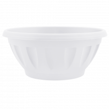 Саксия ЖАНА с подложка 24*11см бяла