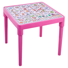 Комплект детска масичка с  БЪЛГАРСКА АЗБУКА и две столчета 