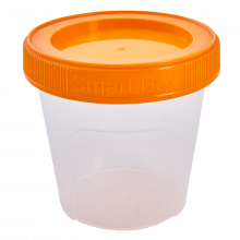 Контейнер Smart Box кръгъл 0,350 л прозрачен/оранж