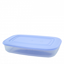 Кутия за хран. продукти, правоъгълна, 0,95 л прозрачна/люляк