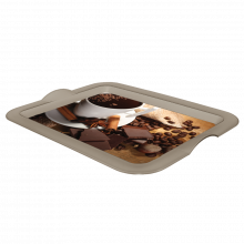 Поднос правоъгълен с декор