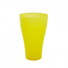 Пластмасова чаша 0,500 литра жълт прозрачен